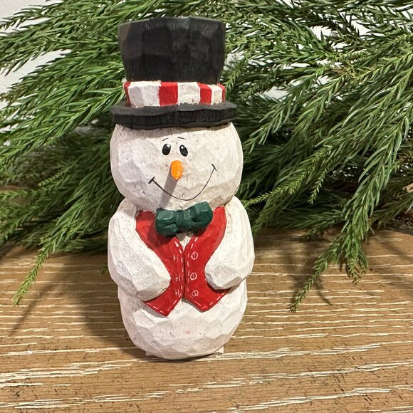 Midwest of Cannon Falls Snowman Santa Figure - Picture 1 of 9